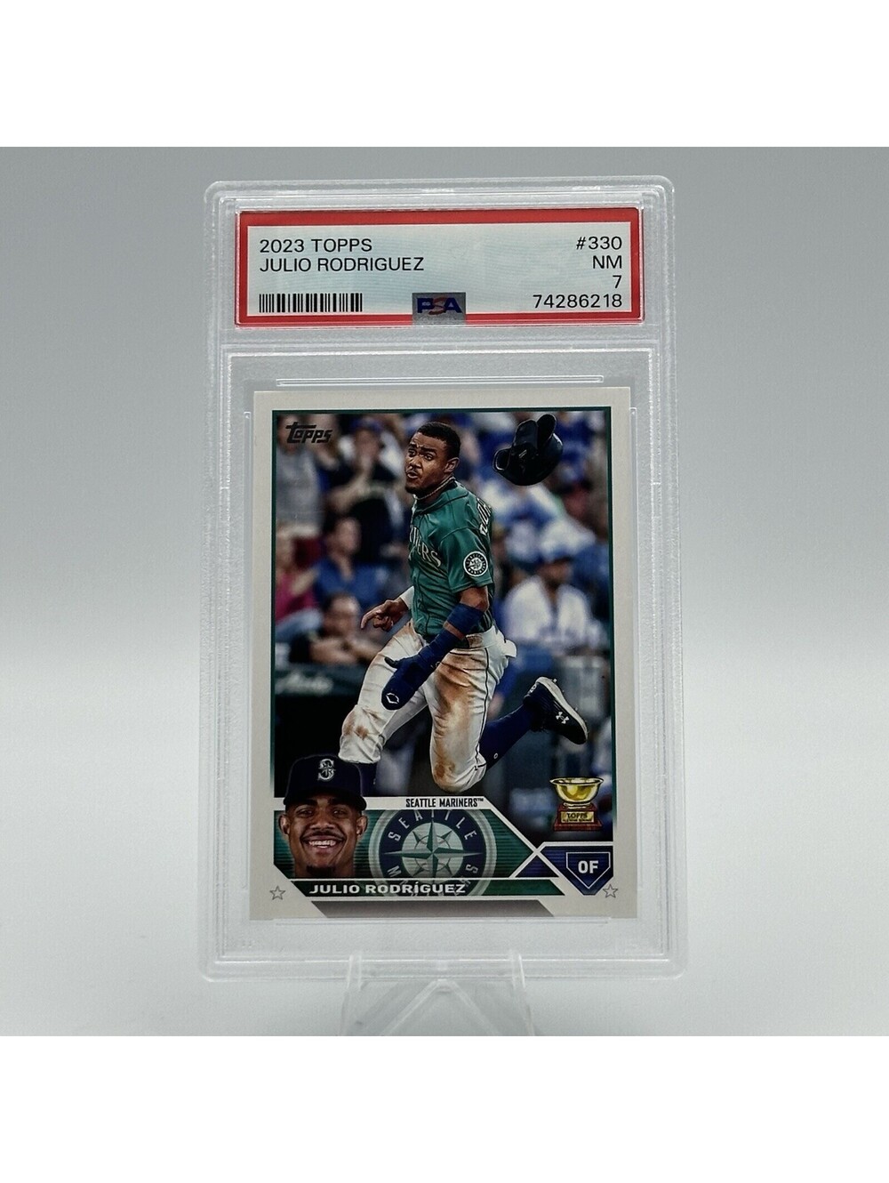 Julio Rodriguez 2023 Topps #330 PSA 7 Mariners Rookie Cup Baseball Card